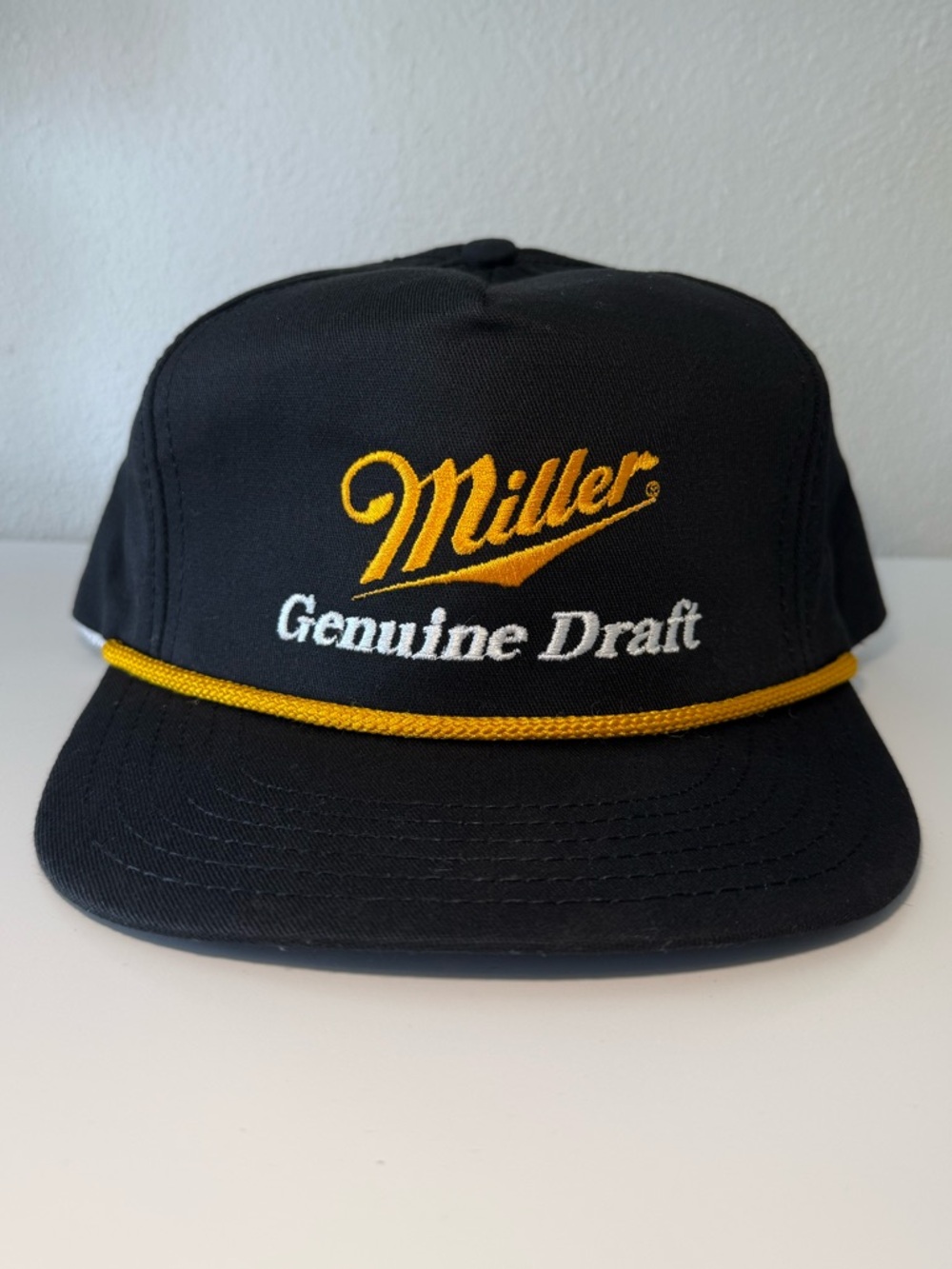 VINTAGE Miller Genuine Draft Rope Strapback Cap